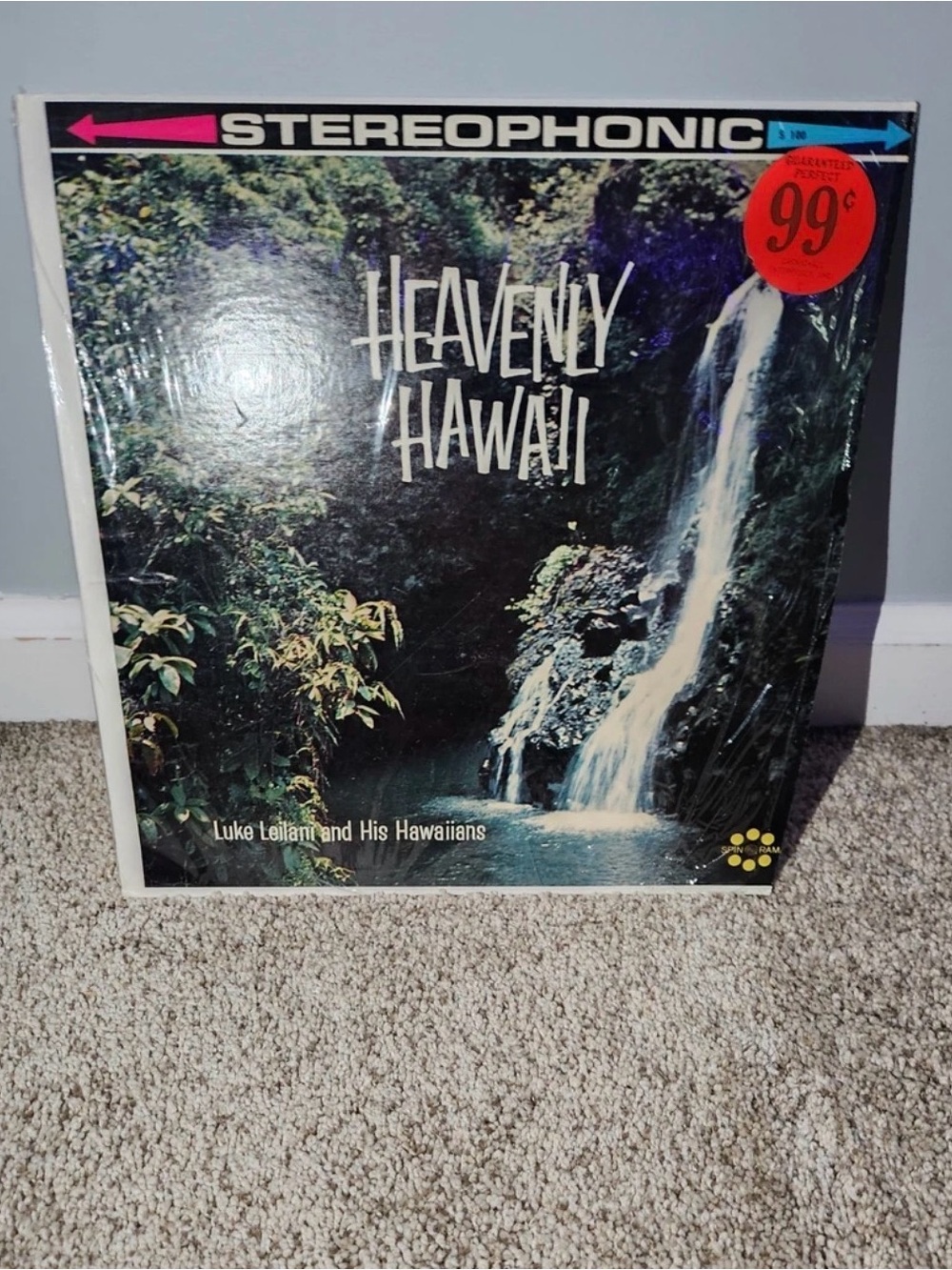 Heavenly Hawaii Vinyl LP — Tropical Landscape Cover (Green, Blue, White)